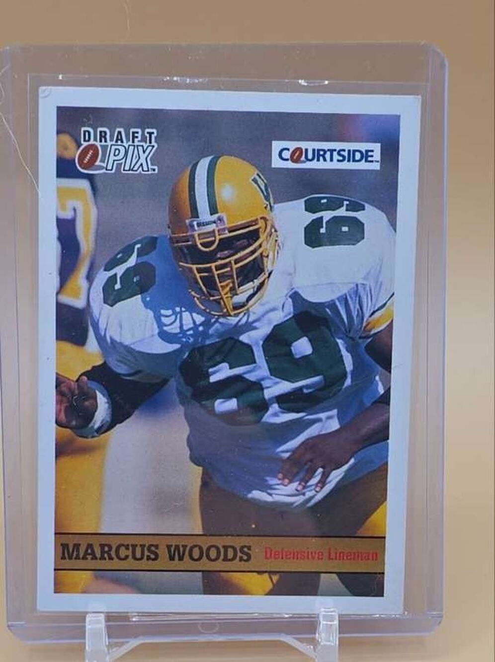 1992 Courtside Draft Pix #131 Marcus Woods Card